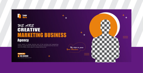 Modern Business facebook cover banner design