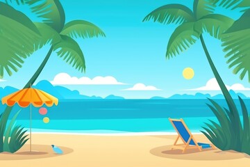  Travel vacation and adventure. banner of summer