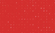 Seamless background pattern of evenly spaced white cent symbols of different sizes and opacity. Vector illustration on red background with stars