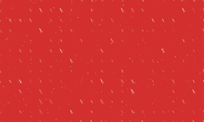 Poster - Seamless background pattern of evenly spaced white compass dividers of different sizes and opacity. Vector illustration on red background with stars
