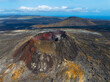 © robertharding - Aerial view of the volcanic cone in eruption area near to Reykjavik, Icelandic southern coast, Iceland