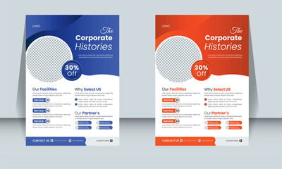 Wall Mural - Brochure design, cover modern layout, annual report, poster, flyer, vector in A4