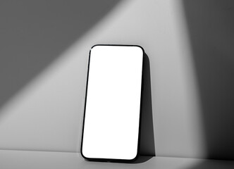 Poster - Mobile screen mock up, display mockup. Smart phone, smartphone