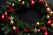 © FEEZAN ALI - christmas wreath with balls