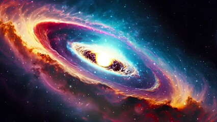 Wall Mural - bright unexplored cosmic nebula. galaxy and nebula. abstract space background. endless universe with