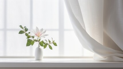 Wall Mural - plant in a pot in the interior.