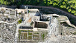 Aerial drone cinematic shot above unique Acropolis hill, the Parthenon, Odeon of Herodus Atticus and theatre of Dionysus, Athens historic centre, Attica, Greece