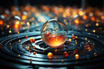 Aufkleber - A quantum observer effect experiment, highlighting the role of perception in shaping reality. Generative Ai.