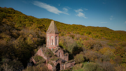 Wall Mural - medieval church in the mountains