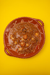 Poster - lentils at Spanish style lentejas a la riojana