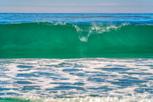 Turquoise Waves In The Pacific Ocean, California