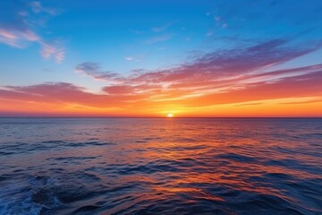 Wall Mural - beautiful sunset on the sea