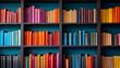 © ELmidoi-AI - Vibrant Array of Books on Shelves in Contemporary Urban Bookstore