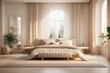 © BNMK0819 - An exquisite bedroom, adorned with lavish furnishings, muted color schemes, and tasteful decor, epitomizing timeless elegance and serene comfort.