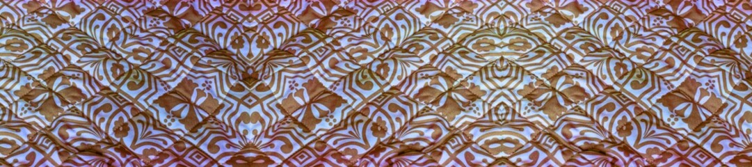 Wall Mural - Panoramic textile pattern - Digital backgrounds (P1)