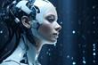 glamorous android with a human touch, Generative AI
