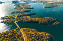 Aerial View Of Long Sault Parkway, Canada