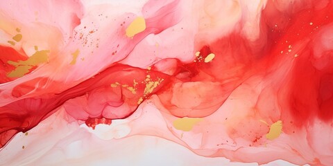 Leinwandbilder - Ink, paint, abstract. Closeup of the painting. Colorful abstract painting background. Highly-textured oil paint. High quality details. Alcohol ink modern abstract painting, modern cont : Generative AI