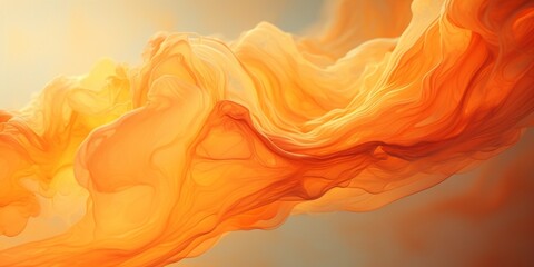 Aufkleber - Abstract flow of liquid paints in mix : Generative AI