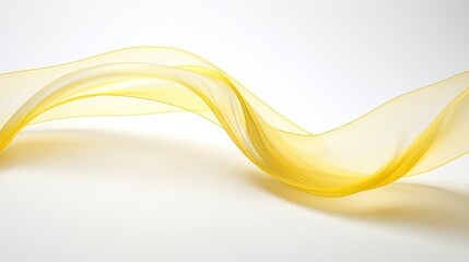 Sticker -  a white background with a yellow wave of liquid on top of it.  generative ai