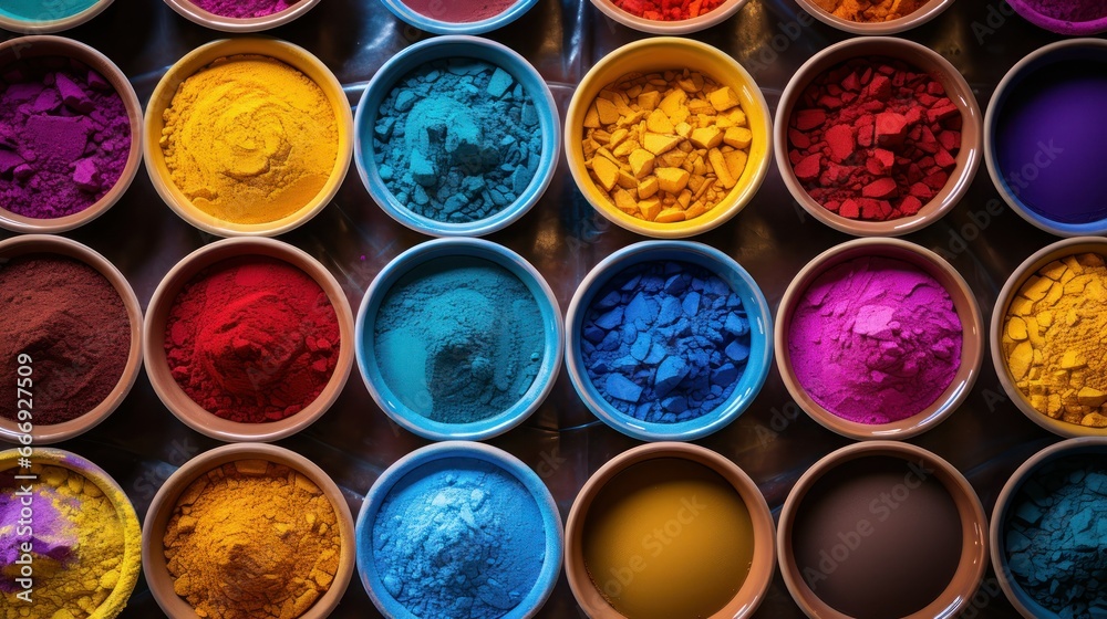 Colorful powder for holi celebration, Holi 2024, India Hindu festival ...