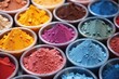 close-up shot of raw pigments before being mixed