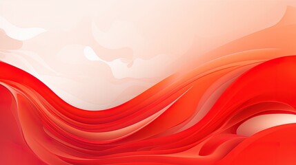 Wall Mural - Red wave background with copy space, AI generative