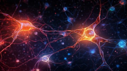 Poster - An abstract representation of interconnected neural pathways