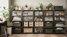 A Well-organized Workspace With Efficient Storage Solutions
