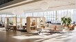 © Cloudyew - A flexible office environment with adaptable workspaces