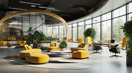 Poster - A creative office environment with innovative ideas