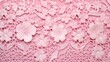 A lacey floral pink background with intricate lacework