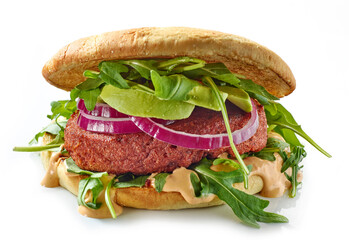 Canvas Print - fresh vegan burger