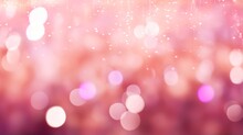 A Bokeh Pink Background For A Magical Effect