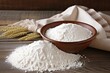 gluten-free all-purpose flour inside a rustic burlap sack