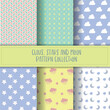 © Ingrid - Clouds, stars and moon pattern collection