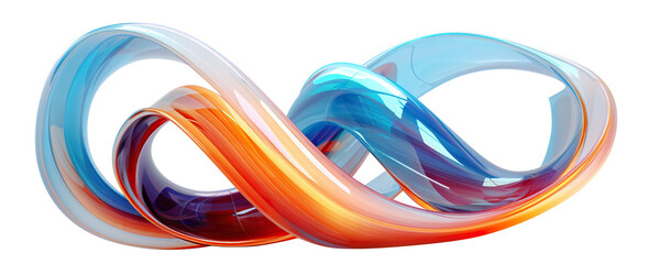 Poster - Abstract digital design elements, cut out. Can be used for tech, AI, data, audio, graphics, etc.