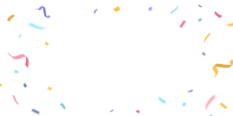 Wall Mural - colorful confetti background for festival decoration vector illustration