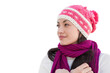 © vectorfusionart - Digital png photo of smiling biracial woman wearing wintercap on transparent background