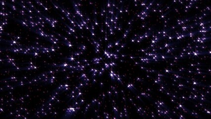 Wall Mural - abstract cosmic background of energetic bright glowing magical stars on a dark sky background