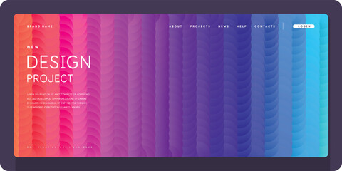 Poster - Abstract geometric background of simple shapes. A template for design and creativity.