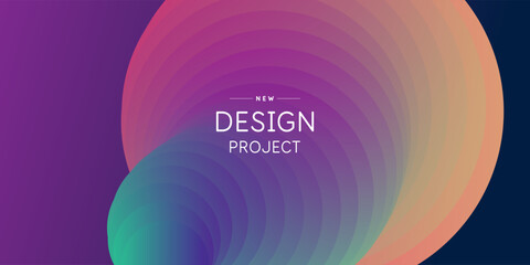 Poster - Abstract geometric background of simple shapes. A template for design and creativity.