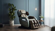 Modern massage chair in the living room