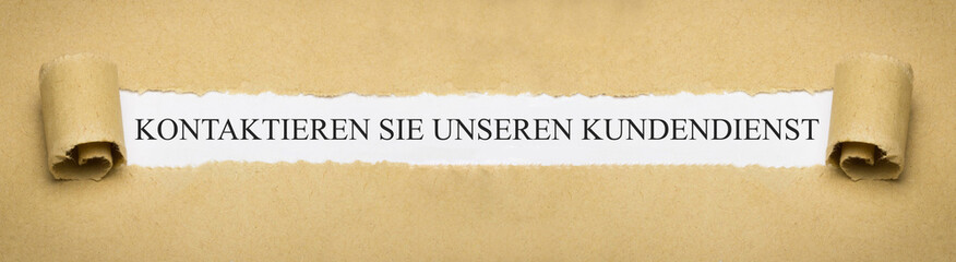 Poster - Kontaktieren Sie unseren Kundendienst