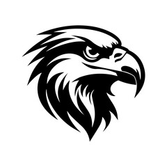 Poster - Eagle Head Silhouette Vector Illustration