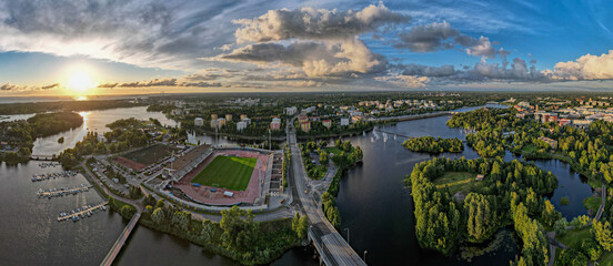 Poster - Oulu city at summertime, Finland