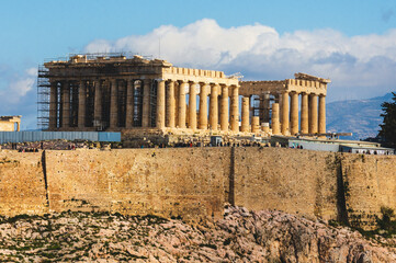 Athens city is the capital of Greece for holidays all year round... Athens city, Greece, 03-15-2020