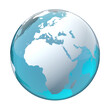 earth globe, world map, transparent png