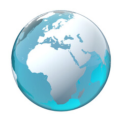 earth globe, world map, transparent png