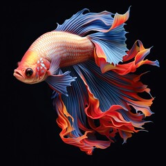 Wall Mural - goldfish in aquarium